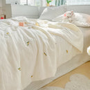 GobekUsa Double Layer Yarn Summer Quilt: Super Soft Skin-friendly Comforter Blanket