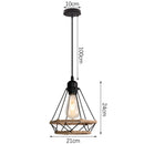 GobekUsa Industrial Hanging Lamp for Kitchen Bedroom Aisle Lighting