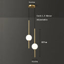 GobekUsa Gold Pendant Light, Modern 1-Light Ceiling Fixture for Bedroom and Living Room