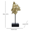 GobekUsa Gold-plated Mermaid Statue Resin Sculpture Room Decor Marine Organism Ornament