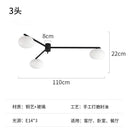 GobekUsa Black/Gold Lustre Copper Ceiling LED Modern Light Fixture for Living Room/Kitchen/Balcony
