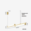 GobekUsa Art Deco LED Gold Chandelier for Dinning Room