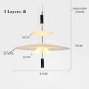 GobekUsa LED Saucer Pendant Light for Home Decor and Living Room
