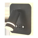GobekUsa LED USB Reading Wall Lamp with Dimmable Metal Body and Acrylic Shade