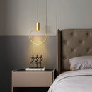 GobekUsa Brass Ring Chandeliers: Dimmable Lighting Fixtures for Bedroom, Restaurant, Kitchen