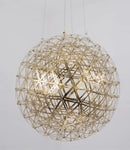 GobekUsa LED Spark Ball Pendant Light | Modern Stainless Steel Chandelier Lighting