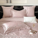 GobekUsa Jacquard 100s Egyptian Cotton Bedding Set: King Queen Ru Size Sheet Blanket Pillowcase