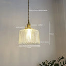 GobekUsa Green Glass Pendant Light Chandelier - Nordic LED Hanging Lamp for Home Decor