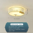 GobekUsa Crystal Round Ceiling Light - Modern Warm Bedroom Atmosphere