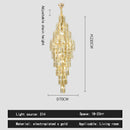 GobekUsa Crystal Loft Pendant Light: Sleek Spiral Staircase Chandelier
