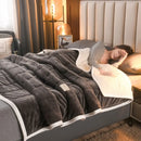 GobekUsa Cozy Coral Fleece 3-Layer Bed Blanket for Autumn & Winter Warmth