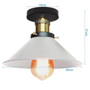 GobekUsa Industrial Flush Mount Light for Home Decor in Bedroom, Kitchen, Living Room