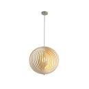 GobekUsa Japanese Moon Pendant Light Wood Chandelier for Home Decoration