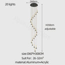 GobekUsa Elegant Horn-Shaped Chandelier for Living Room and Bedroom