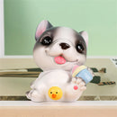 GobekUsa Dog Figurine Miniatures Set - Husky Corgi Bulldog Puppy Statue Decor
