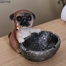 GobekUsa Basketball Puppy Ashtray: Portable, Windproof, Creative Desk Decoration & Smoking Accessory