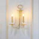 GobekUsa Crystal Candle Chandelier: Elegant Hanging Lamp for Villa, Dining Room, Bedroom, Living Room