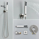 GobekUsa Handshower Head with Stainless Steel Hose - Wall Mounted Faucet Set