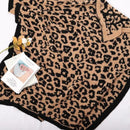 GobekUsa Leopard Print Knitted Fleece Blanket: Super Soft & Lightweight for Sofa Nap