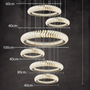 GobekUsa Crystal Chandelier: Elegant Living & Dining Room Pendant Lighting