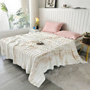 GobekUsa Cozy Gradient Bubble Fleece Throw Blanket, Plush All-Season Nap Blanket