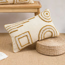 GobekUsa Beige Boho Style Cushion Cover 45x45/30x50cm - Handmade Square Pillow Case