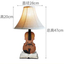 GobekUsa Kids Violin LED Table Lamp for Bedroom - Modern Fabric Stand Light