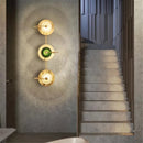 GobekUsa Glass Led Metal Wall Art Lamp for Modern Living Room Decor