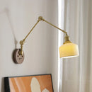 GobekUsa LED Wall Lamps Pull Chain Switch Modern Stair Light Fixtures, Ceramic Copper