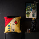 GobekUsa Christmas Picasso Style Abstract Cushion Cover for Living Room Sofa and Bed
