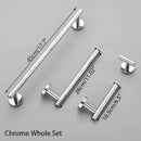 GobekUsa Bathroom Hardware Set Shelf Paper Holder Hook Towel Rack Ring Bath Accessories
