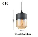 GobekUsa Black Glass Pendant Light Fixture for Modern Indoor Decor and Dining Room