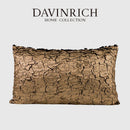 GobekUsa Luxe Gold Foil Fabric Texture Waist Cushion Cover 30x50cm