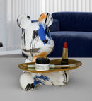 GobekUsa Graffiti Bear Figurine | Modern Home Decor Statue | Keys Storage Shelf Sculpture