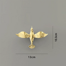 GobekUsa Gold/Silver Pigeon Wall Ornaments - Dove Statue for Living Room Aesthetics