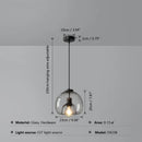 GobekUsa Glass Ball LED Pendant Lights for Home, Office, and Restaurant Decor