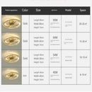 GobekUsa Gold Ring Crystal LED Ceiling Chandelier for Bedroom Living Room Hallway