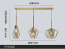 GobekUsa Glass Chandelier: Amber Pendant Lights for Dining, Living Room, Bedroom, Hotel, Cafe