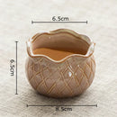 GobekUsa Lotus Flower Ceramic Vase: Small Plant Pots for Table Decoration and Room Aesthetic