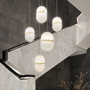 GobekUsa Alabaster Pendant Lights LED Designer Hanging Lamps For Living Room