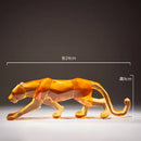 GobekUsa Leopard Cheetah Resin Animal Sculptures for Home Decor