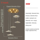 GobekUsa Lotus Leaf LED Pendant Chandelier for Staircase & Living Room Beauty