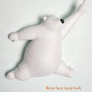 GobekUsa Bear Night Light: Nordic Cartoon Moon Lamp for Kids Room Decor