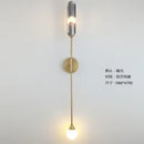 GobekUsa Golden Inclined Tube Wall Lamp for Modern Luxury Decor in Living Room