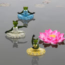 GobekUsa Garden Water Floating Animal Statue Crafts for Outdoor Decor and Pond Decoration
