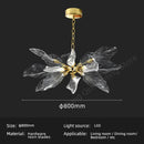 GobekUsa Leaf-Shaped Pendant Lights for Bedroom, Living Room, and Restaurant