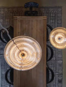 GobekUsa Glass Wall Lamp Dimmable LED Modern Light Fixture for Living Room