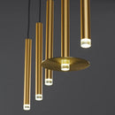 GobekUsa Gold Tube LED Pendant Lights for Kitchen Dining Office Home Decor