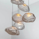 GobekUsa Glass Cloud Chandelier LED Pendant Lamp for Villa Staircase & Hotel