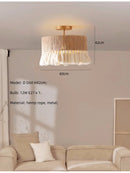 GobekUsa Hemp Rope E27 LED Pendant Lights Chandelier Lighting - Nordic Minimalism